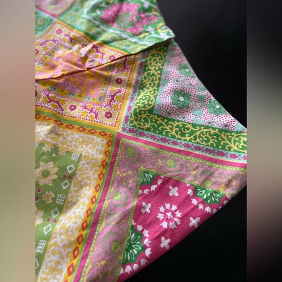 LIDI Colorful Spring Floral Patchwork Shorts sz 10 - Picture 2 of 11